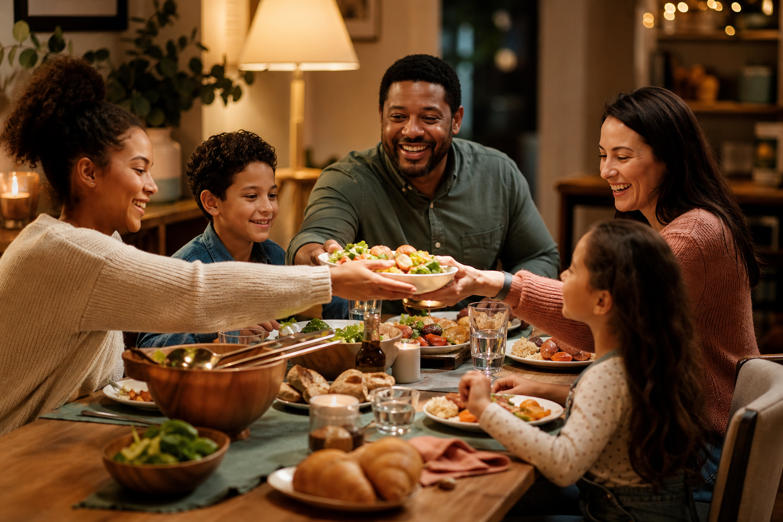 Family dinner together